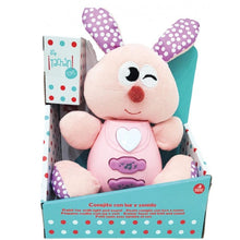 Cargar imagen en el visor de la galería, Peluche conejo con sonidos y luces para bebes