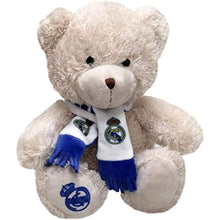 Cargar imagen en el visor de la galería, Peluche Real Madrid osito con bufanda 20 cm.