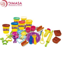 Cargar imagen en el visor de la galería, plastilina sandwich salchichas y galletas