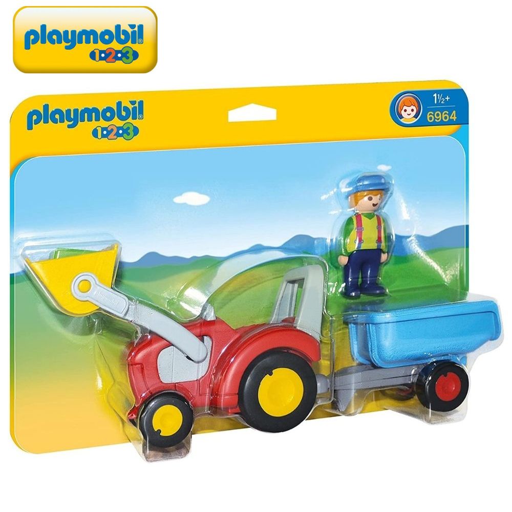 Pièces Détachées Playmobil - Attelage Noir Pour Tracteur Et Remorque De Ferme, Occasion