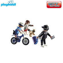 Cargar imagen en el visor de la galería, Playmobil 70573 bici policía persecución carterista