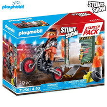 Cargar imagen en el visor de la galería, Moto con pared de fuego Playmobil 71256 Stunt Show
