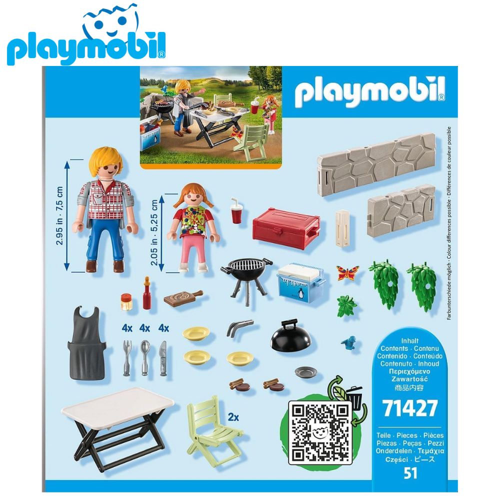 Playmobil Family Fun - Family Barbecue - 71427 - 51 Parts
