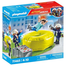Cargar imagen en el visor de la galería, Playmobil 71465 bomberos con colchoneta Action Heroes