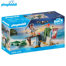 Cargar imagen en el visor de la galería, Playmobil 71473 pirata con caimán