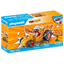 Cargar imagen en el visor de la galería, Playmobil 71634 racing pizza kart con motor retráctil