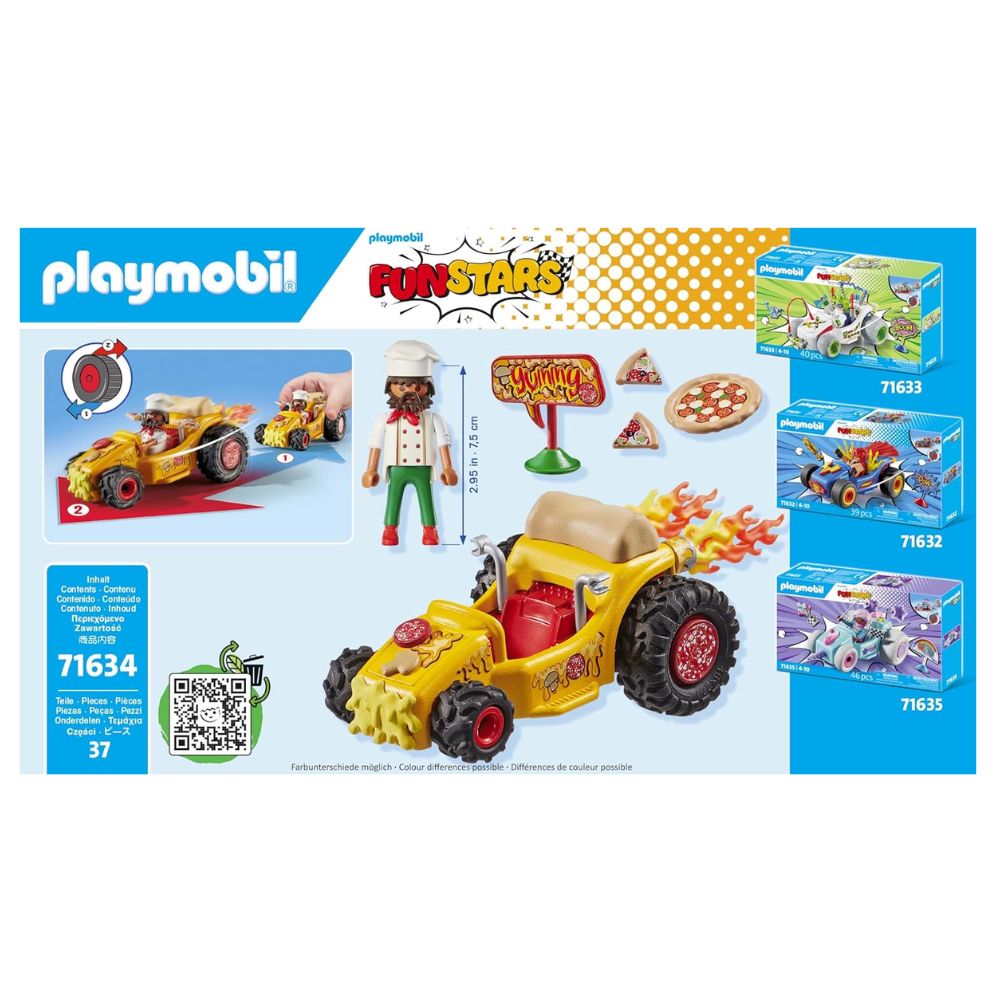 PLAYMOBIL Funstars 71635 Race eenhoorn, kart met pullback-motor, dynamische speelset voor spannende races, gedetailleerd speelgoed voor kinderen vanaf 4 jaar