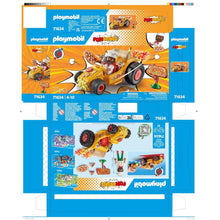 Cargar imagen en el visor de la galería, Playmobil 71634 racing pizza kart con motor retráctil