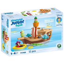 Cargar imagen en el visor de la galería, Barco de Peter Pan Playmobil Junior Disney Aqua (71769)
