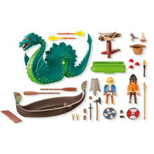 Cargar imagen en el visor de la galería, Playmobil 71830 vikingos con monstruo marino