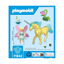 Cargar imagen en el visor de la galería, Playmobil 71842 unicornio flor de sol con hada