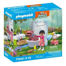 Cargar imagen en el visor de la galería, Playmobil 71950 divertido baño de animales Animal & Friends