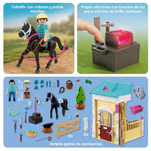 Cargar imagen en el visor de la galería, Playmobil 72131 establo pequeño con herrador y caballo