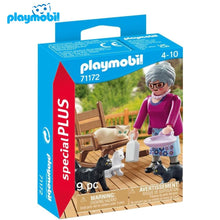 Cargar imagen en el visor de la galería, Playmobil abuela con gatos 71172
