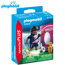 Cargar imagen en el visor de la galería, Playmobil futbolista con muro de gol 70875 Special Plus