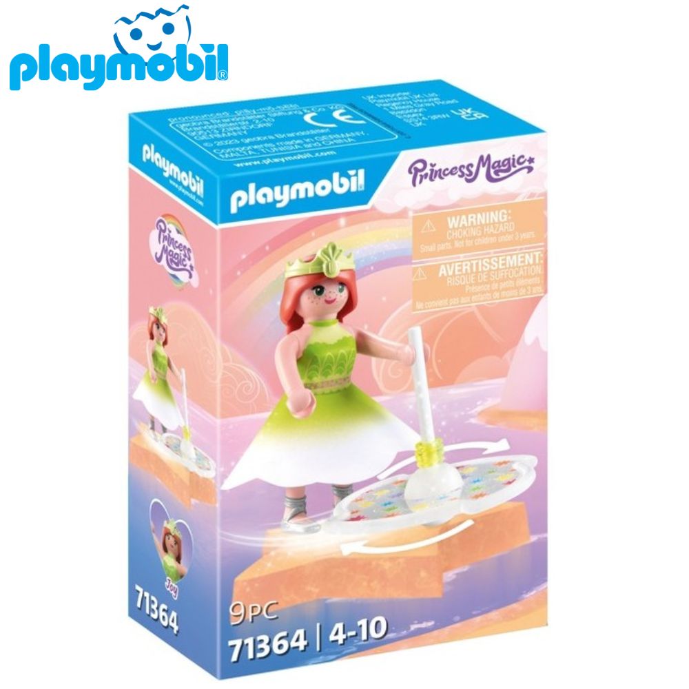Playmobil peonza arcoiris con princesa 71364 