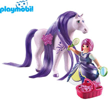 Cargar imagen en el visor de la galería, Playmobil princesa caballo viola 6167