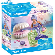 Cargar imagen en el visor de la galería, Playmobil sirena con concha y perla 71502