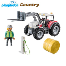 Cargar imagen en el visor de la galería, Playmobil tractor grande con agricultor