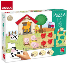 Cargar imagen en el visor de la galería, Puzzle Goula madera granja