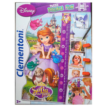 Cargar imagen en el visor de la galería, Puzzle medidor estatura infantil pared Princesa Sofia