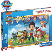 Cargar imagen en el visor de la galería, Puzzle Patrulla Canina 104 piezas supercolor Clementoni