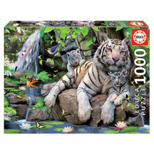 Cargar imagen en el visor de la galería, Puzzle tigres de bengala 1000 piezas Educa