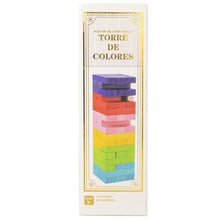 Cargar imagen en el visor de la galería, Juego torre de madera de colores