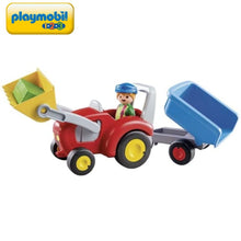 Cargar imagen en el visor de la galería, Tractor Playmobil 123 con remolque