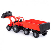 Cargar imagen en el visor de la galería, Tractor con pala y remolque 45 cm