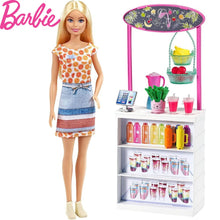 Cargar imagen en el visor de la galería, Barbie puesto de smoothies bar con muñeca rubia
