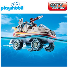 Cargar imagen en el visor de la galería, Coche anfibio de Playmobil City Action (9364) ladrón