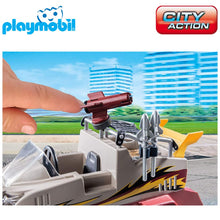 Cargar imagen en el visor de la galería, Coche anfibio de Playmobil City Action (9364) con figura ladrón