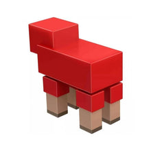 Cargar imagen en el visor de la galería, MINECRAFT figura oveja roja con cubos construir (GTT46)
