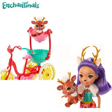 Cargar imagen en el visor de la galería, Enchantimals bicicleta de paseo muñeca Danessa Deer y ciervo Sprint (GJX30)-(2)
