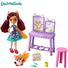 Cargar imagen en el visor de la galería, Enchantimals Muñeca Felixity Fox y mascota Vamos A Pintar (GBX03)