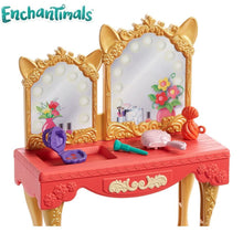 Cargar imagen en el visor de la galería, Fabrina Fox y Frisk con tocador ENCHANTIMALS muñeca Royal (GYJ05)-(2)