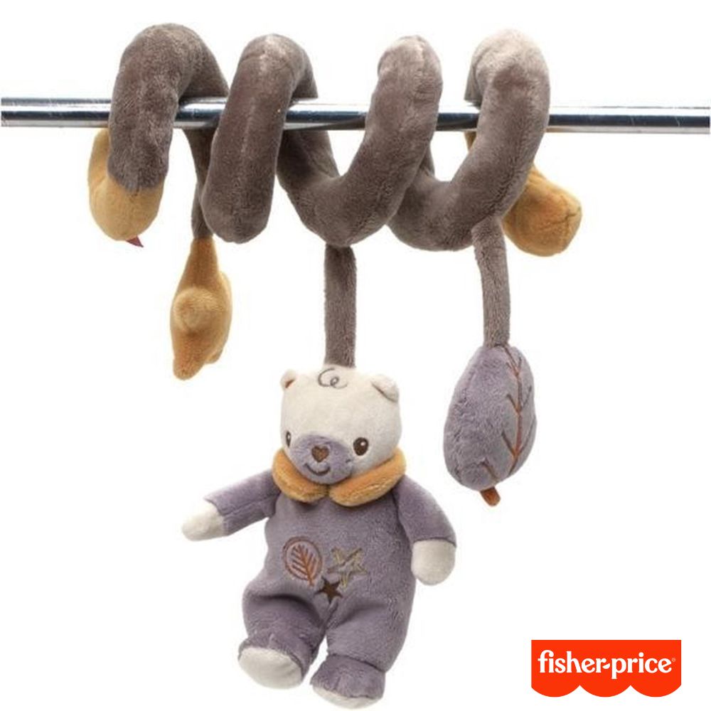 Espiral juguete bebe con oso de peluche y sonajero – MANCHATOYS