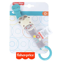 Cargar imagen en el visor de la galería, Portachupete jirafa de peluche Fisher Price para bebe desde 0 meses