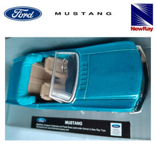 Cargar imagen en el visor de la galería, Ford Mustang azul coche a escala 1/43 New Ray-(3)