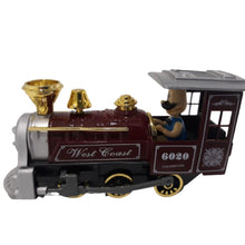 Cargar imagen en el visor de la galería, TREN LOCOMOTORA RETRO (METAL-FRICCION) CON CONDUCTOR, LUZ Y MELODIA (15 CM)