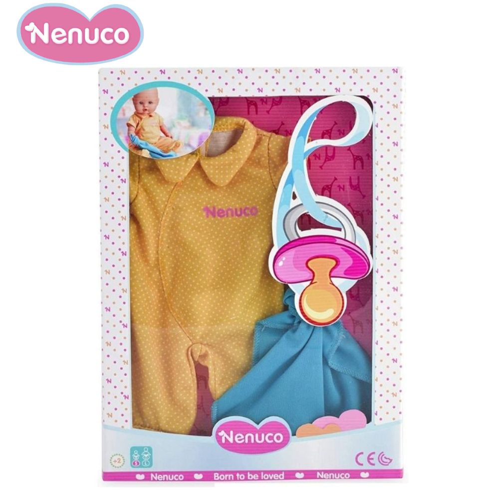 Pijama ropa de Nenuco 35 cm talla S amarillo – MANCHATOYS