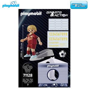 Futbolista Playmobil jugador de fútbol de Bélgica (71128) Sports Action-(1)