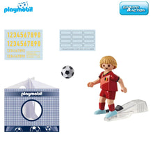 Cargar imagen en el visor de la galería, Futbolista Playmobil jugador de fútbol de Bélgica (71128) Sports Action-(2)
