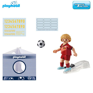 Futbolista Playmobil jugador de fútbol de Bélgica (71128) Sports Action-(2)