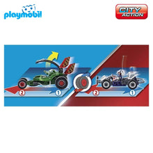 Cargar imagen en el visor de la galería, Playmobil Kart policía persecución ladrón caja fuerte City Action (70577)-