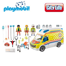 Cargar imagen en el visor de la galería, Ambulancia con luces y sonido de Playmobil (71202)