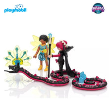 Cargar imagen en el visor de la galería, Playmobil Ayuma (70803) Crystal Fairy y Bat Fairy (Noxana) con animales del alma