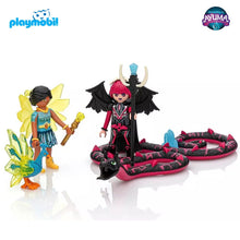 Cargar imagen en el visor de la galería, Playmobil Ayuma (70803) Crystal Fairy y Bat Fairy (Noxana) con animales del alma
