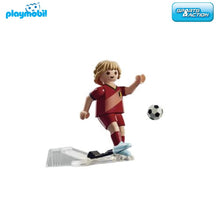 Cargar imagen en el visor de la galería, Futbolista Playmobil jugador de fútbol de Bélgica (71128) Sports Action-
